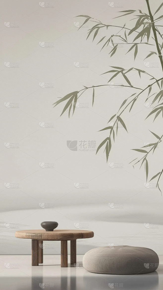 中国风通用写实中式禅意简约背景