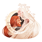 2020 calendar calendar CALENDAR 2020 illustrated calendar folklore illustration tattoed girl redhead freckles FOX calendar design