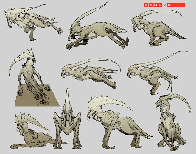 奇思妙想怪物进化概设stephenoakley227p