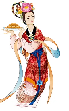 嫦娥送月饼动漫人物