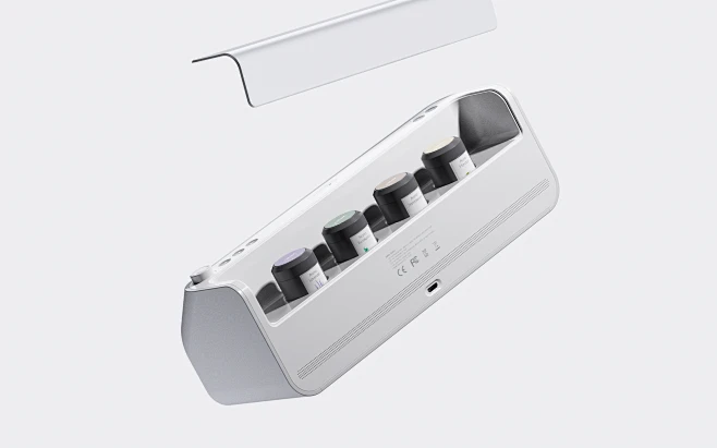 app Aroma capsule design diffuser industrial music product speaker UI ...