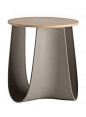 Tabouret / table basse Mdf Italia Sag design Nendo / Oki Sato