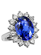 ENZO黛安娜坦桑石钻戒（ENZO Diana Tanzanite Diamond Ring）@北坤人素材