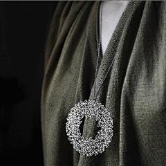 台湾Moorigin卯设计首饰:白钢项链