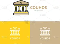 模板,建筑业,品牌名称,柱子,简单,创造力,分离着色,传统,商务,设计