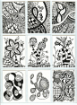 These would make for some fun colouring!