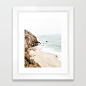 Malibu California Beach Framed Art Print