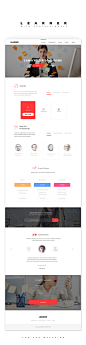 Learner-education landing page design concept : Learner is a demo educationl landing page design concept If you have similar project then contact with me. i am available for your educational project .... :) 