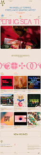 Angello Torres Landing Page Example: I worked for many years in Branding and Web Design studios as Art Director and Lead Designer. Nowadays I am working on multiple projects as a Freelancer (branding, illustration, posters, UI). I also work in my free tim