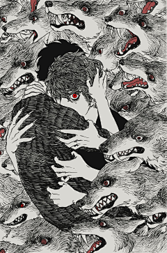 方三柯采集到插画-想象力