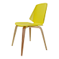 北欧创意设计餐椅飞机椅小户型木质办公糸休闲椅简约现代彩色椅-淘宝网