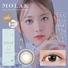 Molak 1Day Mirror Gray 1day (10sheet 1box) #molak_1d_10_mrg #coloredcontacts #colorlens #lenstok #standardsize #softcolor #highwatercontent #uvcut #2-tone