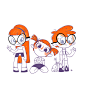 RED HEAD KIDS : Character Design - Digital