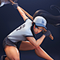 Home Run, Dan Eder : A couple of weeks ago I came across this awesome sketch on Twitter by Raichiyo and just knew I had to model it. My main goal was to challenge myself with a dynamic pose, and this certainly was a challenge! Hope I pulled it off. Enjoy!