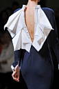 Origami Fashion details - dress back with folded white fabric like crisp white paper // Stephane Rolland SS12