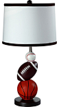 25"H Multi Sport Lamp contemporary-kids-lamps