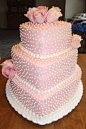 Bridal Shower Cake (heart shaped) By PattiBCakes on CakeCentral.com