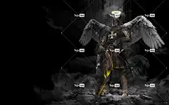 骑士 天使 中世纪 圣 笔记本电脑壁纸 盔甲 背景 符号