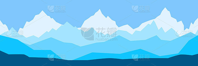 美丽的山脉，伟大的设计。旅行的概念。自然...