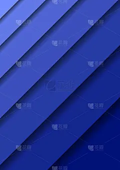 剪纸横幅与3D抽象背景与蓝色层单在另一个对角线和阴影。剪纸布局的旗帜，海报，贺卡。矢量插图。