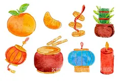 新年素材  - 源文件下载【酷图网】新年素材,新年海报素材,春节素材,春节海报素材,新年元素,春节元素,元素,素材,矢量,中国风,中式元素,中式素材,古典,古风,喜庆,节日,节日素材,国庆,端午,元宵,元宵节,端午节,2023,2023年,2023兔年,2023新年素材,兔年新年素材,水彩,中国画,清新,铜钱,灯笼,橘子,爆竹,烟花,