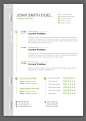 CV Resume Free PSD Template