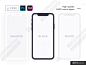 PS和XD适用的简约 iPhone X 样机模板