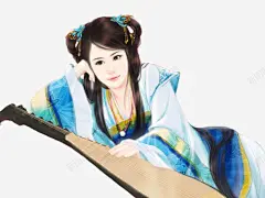 古代美女高清素材 手绘 设计图片 免费下载 页面网页 平面电商 创意素材 png素材
