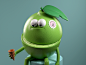LIMÓN lemon food people illustration persona 3d vector render c4d character