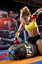 MMA, Training, Fight, Woman, Girl, Sexy, Hot, Fit, Fitness, Beat Down, Punch, Hit, Chick, Blond, Boxing, Bag Work, Ground Fighting.