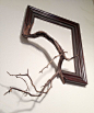 Wood frame with grafted manzanita branch - Oscar. $215.00, via Etsy.: 