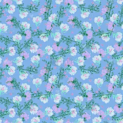 时尚可爱的蜡笔无缝图案手绘花园花卉小叶子和花朵插图EPS 10。时装、面料、纺织品、壁纸、封面、网布