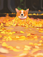#illustration Autumn dogs - snatti的插画