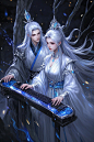 月夜啸声AI试验-古代情侣