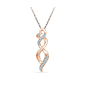Buy Radiant Bay 14k Rose Gold and Diamond Pendant Online at Low Prices in India | Amazon Jewellery Store - Amazon.in