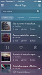 Music app UI