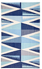 Backgammon Dhurrie – Washed Denim by Mini Moderns: 