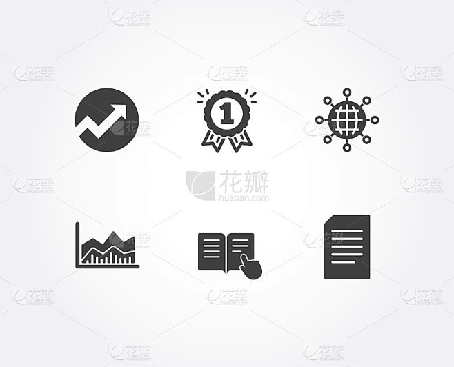 审核，阅读说明和交易信息图图标。国际全球...