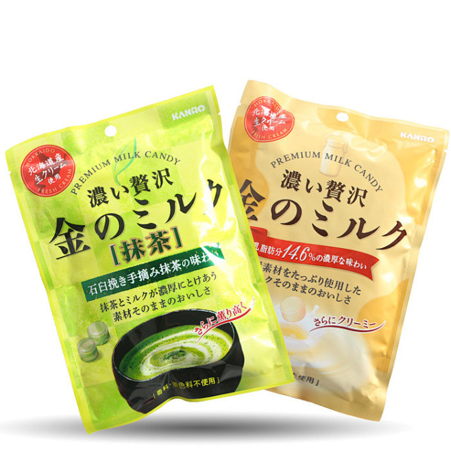 日本进口零食 KANRO甘乐北海道牛奶味...