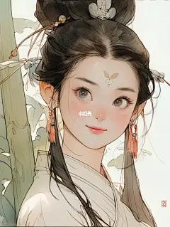 midjourney ai绘画|古风头像 含咒语