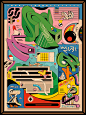 surreal Digital Art  Character design  ILLUSTRATION  Drawing  cartoon Automatic Drawing