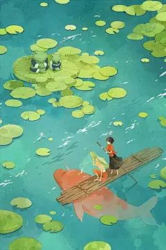 他是《大鱼海棠》原画师，首次公开“电影级”插画创作技巧_合作 : 唐嫣、窦骁、杨烁主演的电视剧《时间都知道》绘制宣传插画 与Treedom合作，为贫困地区孩子制作公益动画小短片 与作家董宏猷老师合作绘本《大山的种子》 与天闻角川合作，创作短篇漫画《…