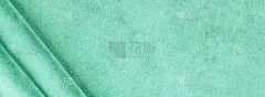 长横幅天鹅绒纹理粉彩neo薄荷色背景，昂贵的豪华织物，壁纸。本空间
