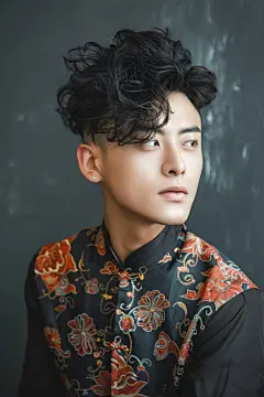 美发沙龙个性雅痞男生发型