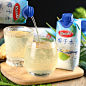 Rasaku马来西亚进口椰子水 原果汁含量100%椰青果汁饮料330ml*6瓶-淘宝网