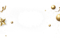 金色彩球装饰png