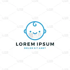 可爱的,品牌名称,幼儿,似人脸,线条,人的头部,男孩,轮廓,愉悦,设计