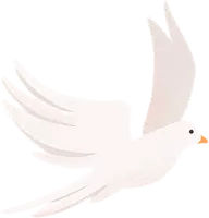 劳动节手绘人物插画-白鸽