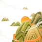 国潮 山水 插画 矢量 山水图形 免抠素材 PNG  (173)