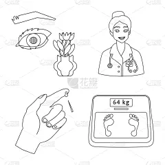 糖尿病,分离着色,计算机图标,一个物体,葡萄糖,胰岛素,角膜,护士,轮廓